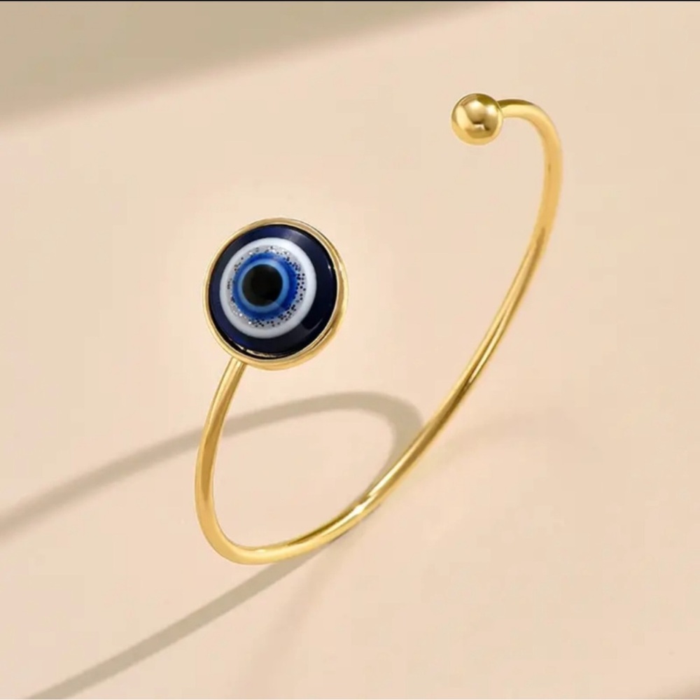 Bracelet Devils Eye Cuff Bangle Adjustable